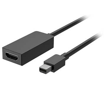 Fliyeong Mini Display Port DP Thunderbolt to HDMI VGA DVI Compatible Microsoft Surface pro 1 2 3 4 Black Durable and Useful 