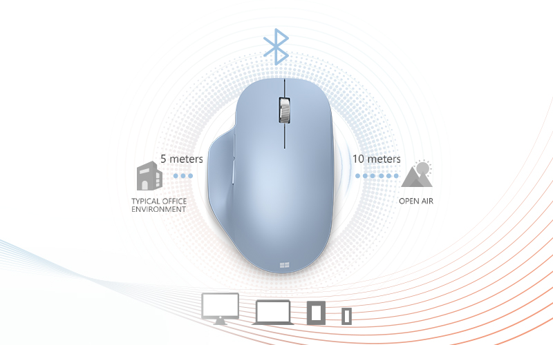 Microsoft® Bluetooth Wireless Mouse - Peach 