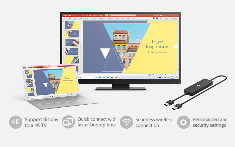 Microsoft 4K Wireless Display Adapter Microsoft Authorized Store