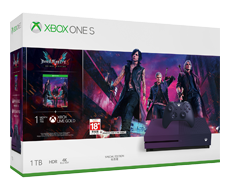 《Devil May Cry 5》Xbox One S 1TB 主機套裝 (型格紫特別版)